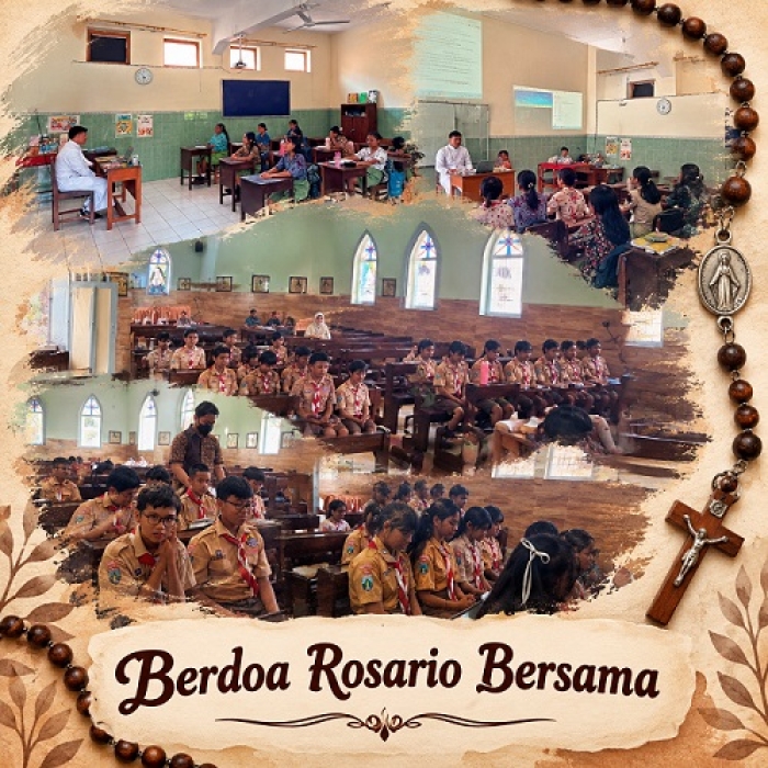 SMPK Sang Timur Malang Awali Bulan Rosario dengan Doa Bersama
