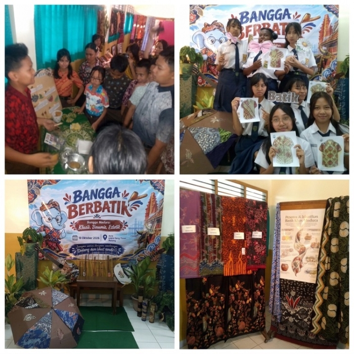 Pameran Mini Batik Madura di SMPK Sang Timur Malang, Kenalkan Kekayaan Budaya Nusantara kepada Siswa